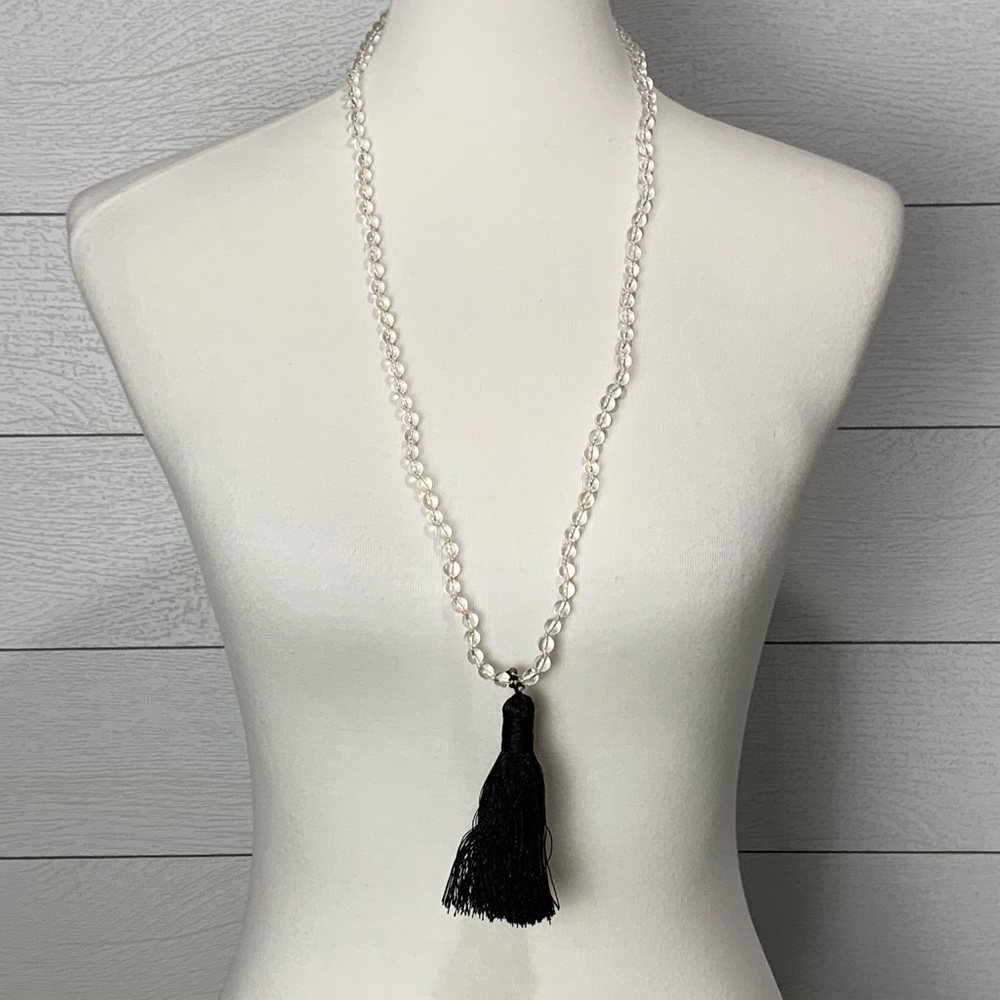 Black Tassel Necklace
